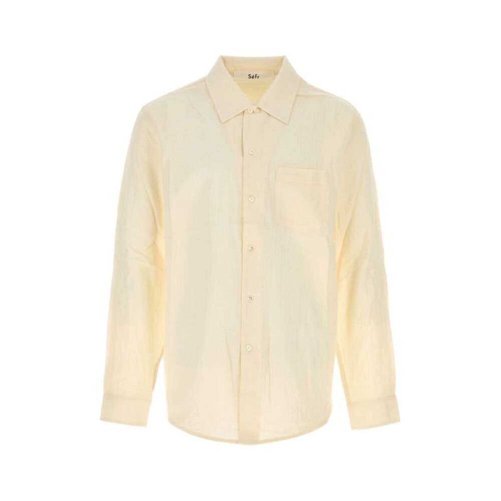 Sefr Men Ivory Voile Leo Shirt